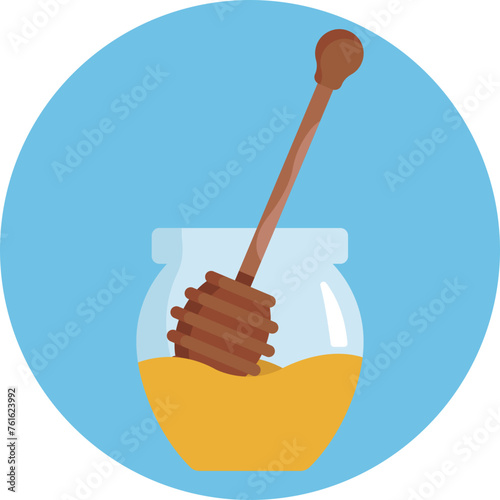 The honey dipper icon embodies the artistry of beekeeping, symbolizing the delicate process of harvesting and enjoying nature's golden nectar.