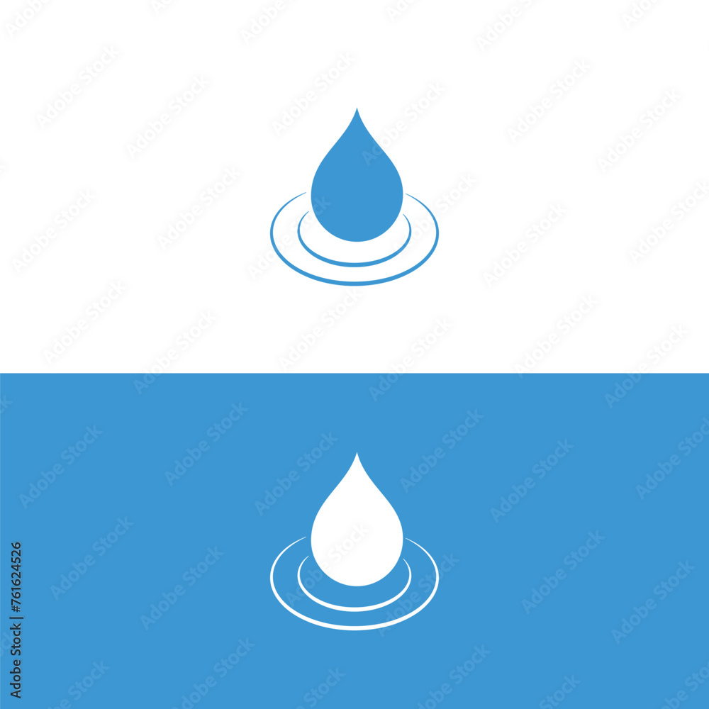 Drop water icon vector logo design template Drop water icon vector logo design template