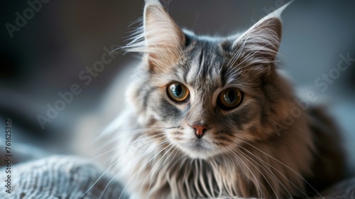 A mischievous and playful Ragamuffin cat radiating charm and affection AI generated illustration