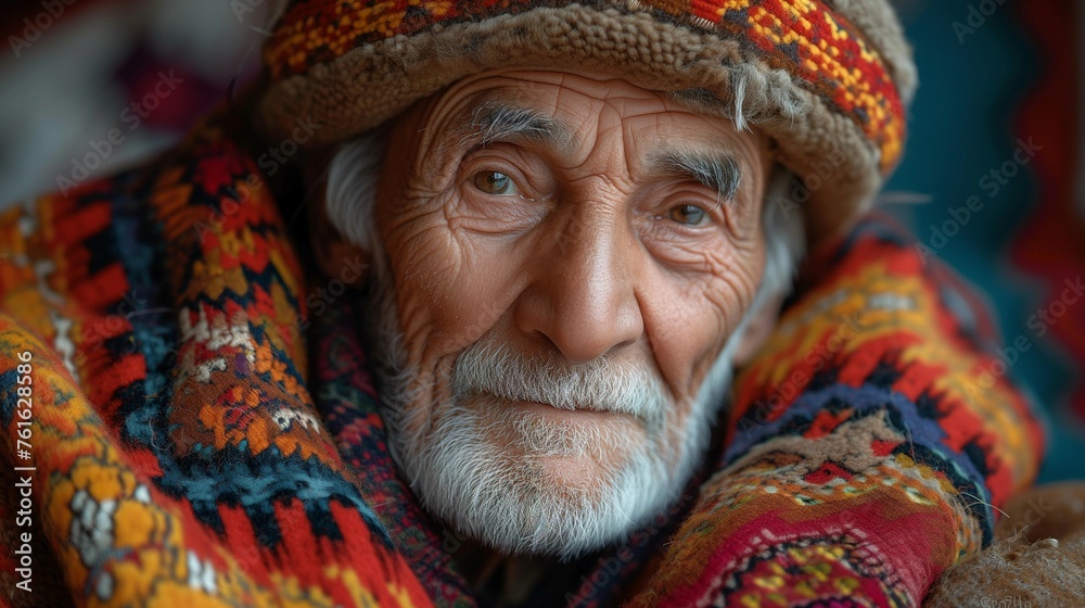 Ageless Story: Capturing the Soul of an Azerbaijani Man, generative ai