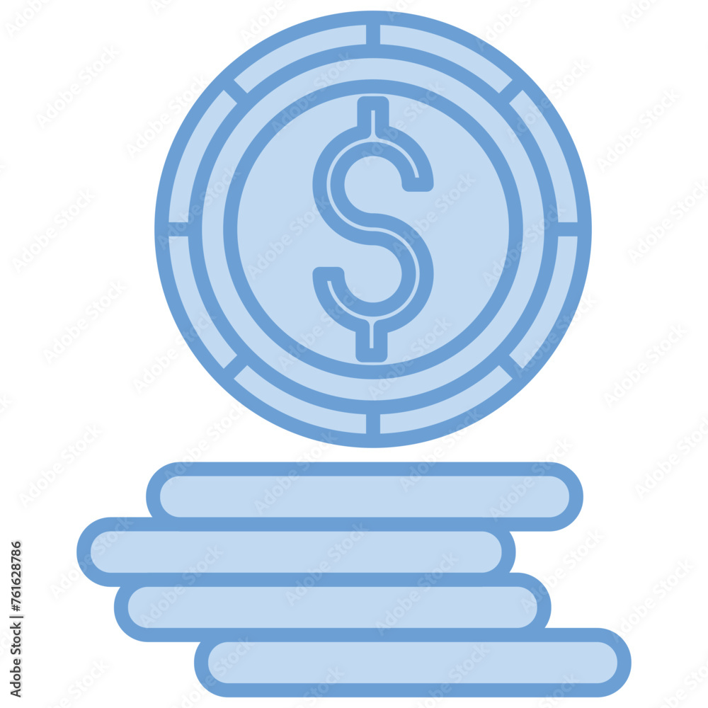 the currency icon is blue the currency icon is blue