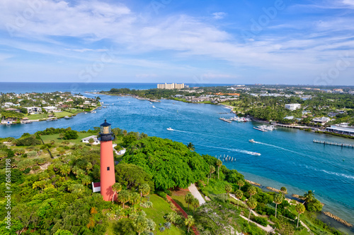 aerial view of Florida lighthouse photo