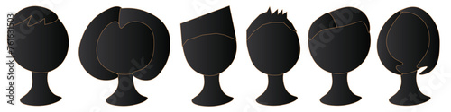 Black with Gold Outline Mannequins2
