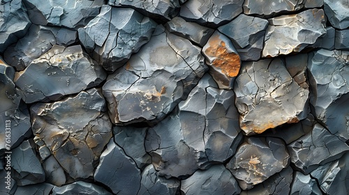 Black white rock texture background Generative AI