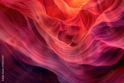 Misty Canyon. Surreal colorful landscape inspired by Grand Canyon. Abstract colorful background image. Created with Generative AI technology