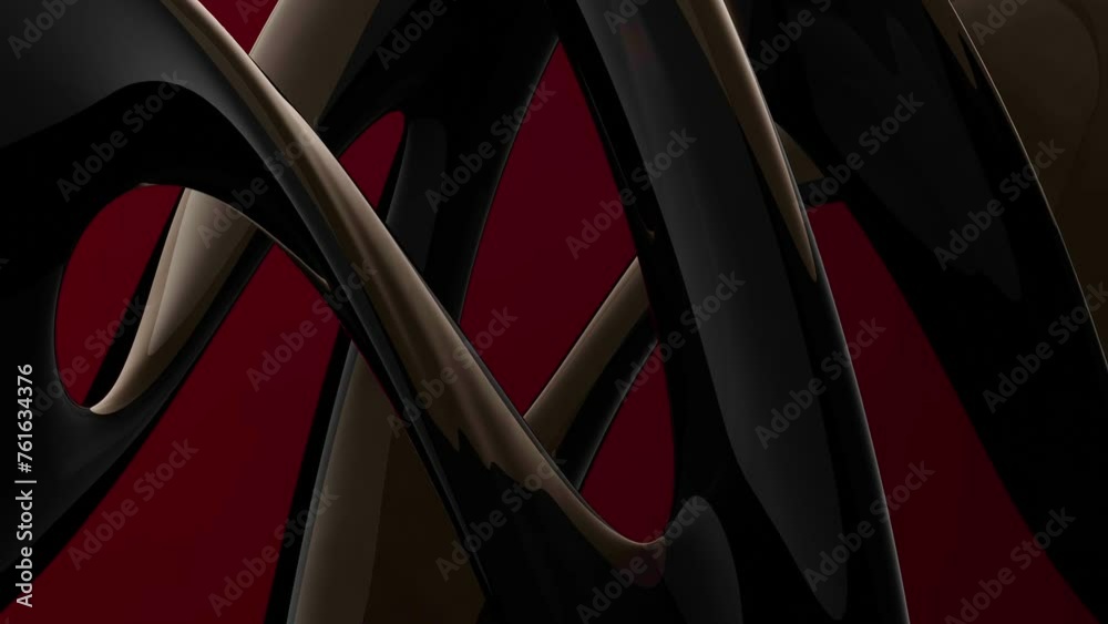moderne elegante visionäre Designform mit ästhetischer Balance, visuelle Innovation, neuartige Methoden, Hintergrund, Geometrie, Wirbel, Kurven, glas