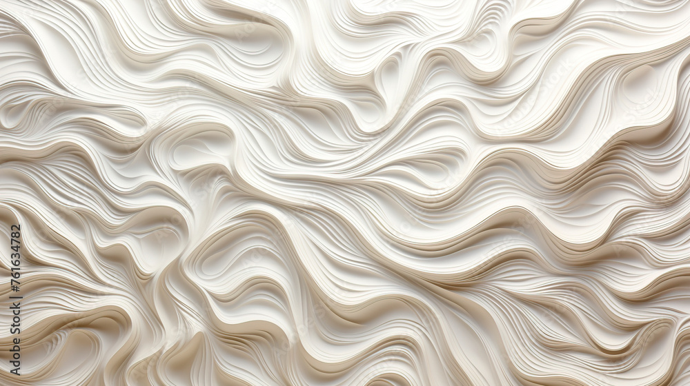 Golden Waves: A Luxurious Abstract Background with Subtle White and Gold Accents