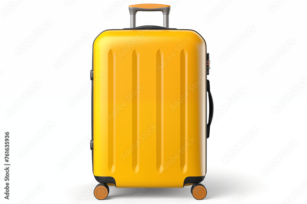 travel plastic stylish suitcase with wheels, top view of the suitcase, bright yellow suitcase, parallel to the floor on a white background,
travel plastic stylish suitcase with wheels, top view of the suitcase, bright yellow suitcase, parallel to the floor on a white background,