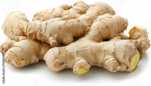 Organic culinary spice fresh ginger root vegetable nutritious eco friendly herb