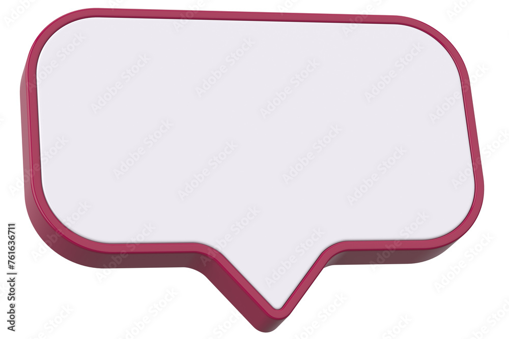 Speech bubble. Chat bubble. 3D illustration. Speech bubble. Chat bubble. 3D illustration.