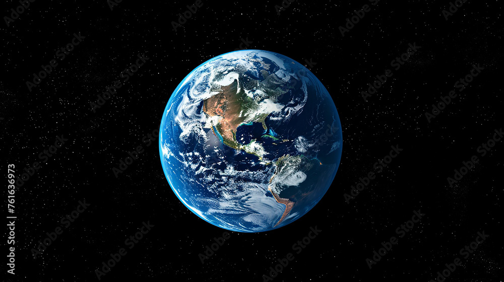 planeta terra visto do espaço 