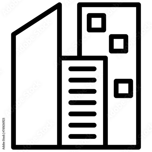 real estate and building outline icons