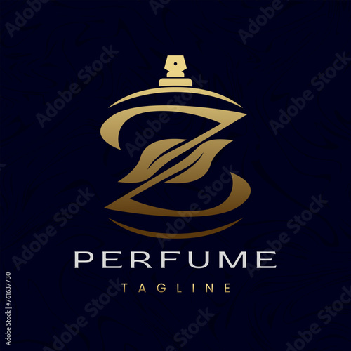 Letter Z Perfume Logo Design, Elegant Luxury Scent Initial Logo