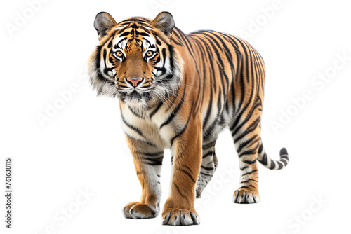 Tiger standing on transparent background