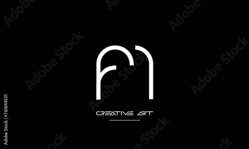 FM, MF, F, M abstract letters logo monogram