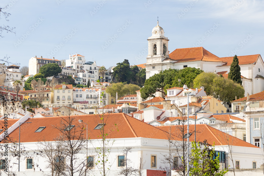 Church of Santo Estêvão is one of the best examples of Portuguese Baroque, with a great diversity of tiles and carvings in the city of Lisbon, Portugal