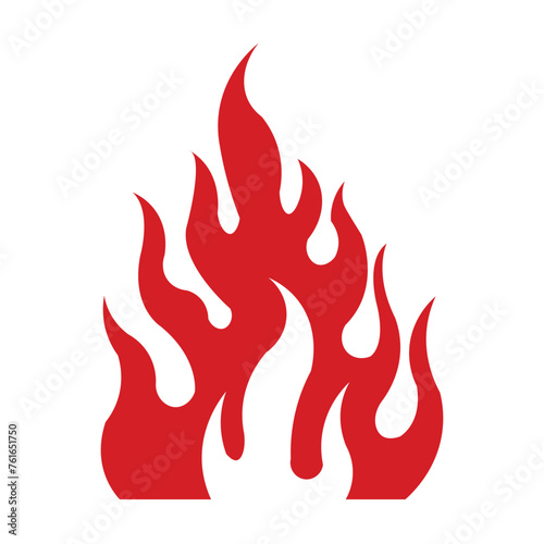 Fire Silhouette Illustration for Logo, App, Website, Icon, Symbol, Pictogram, or Graphic Design Element.eps10