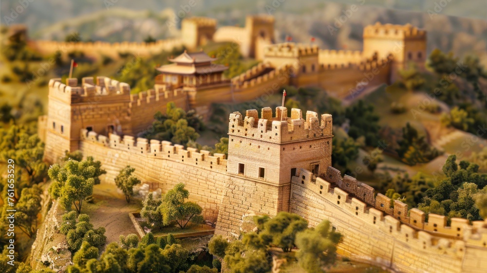 scale model of the Chinese wall