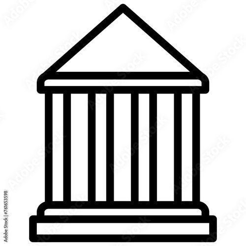 attorney law outline icon