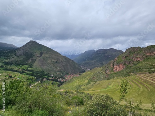 pisac archaeological site - cusco - peru