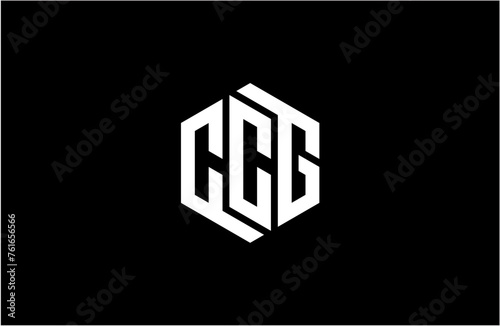 CCG creative letter logo design vector icon illustration photo
