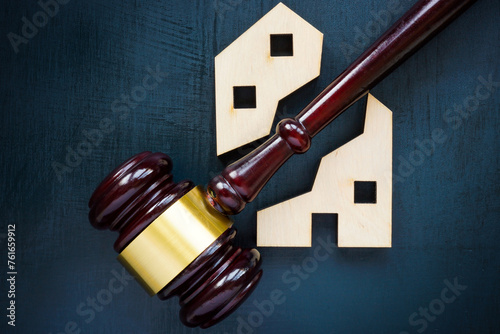 Obraz na plátně House of two parts and a gavel