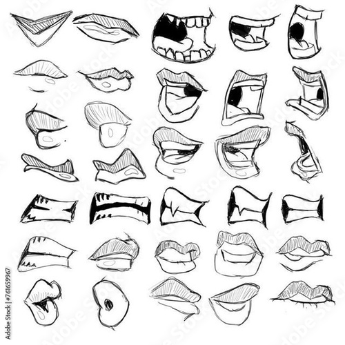 drawing of mouth
