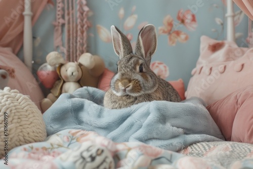 Fuzzy Feelings: The Cozy Rabbit Haven