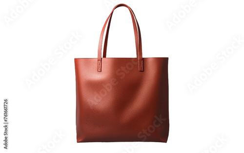 Leather Tote Bag without a Common Background