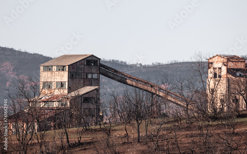 Abandoned zinc mines near to Kirki village North Evros Greece, environmental disaster, Australia