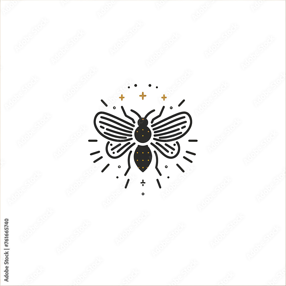 Firefly Black & White Icon 2D Logo | No Background Firefly Black & White Icon 2D Logo | No Background