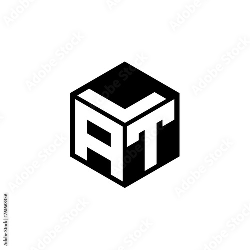 ATL letter logo design in illustration. Vector logo, calligraphy designs for logo, Poster, Invitation, etc.