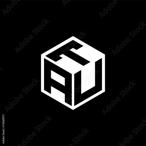 AUT letter logo design in illustration. Vector logo, calligraphy designs for logo, Poster, Invitation, etc.