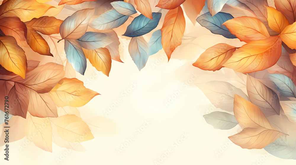 Watercolor abstract background autumn collection Watercolor abstract background autumn collection