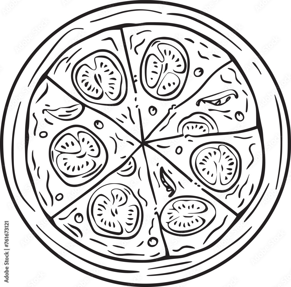 Pizza vector black and white Pizza vector black and white