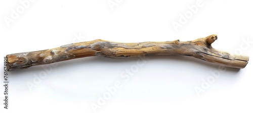 One wood Stick isolated on white background