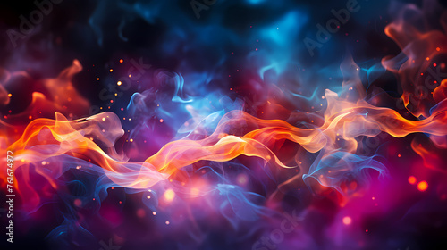 Colorful abstract smoke background