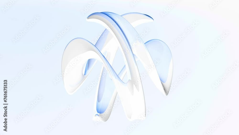 moderne elegante visionäre Designform mit ästhetischer Balance, visuelle Innovation, neuartige Methoden, Hintergrund, Geometrie, Wirbel, Kurven, hellblau