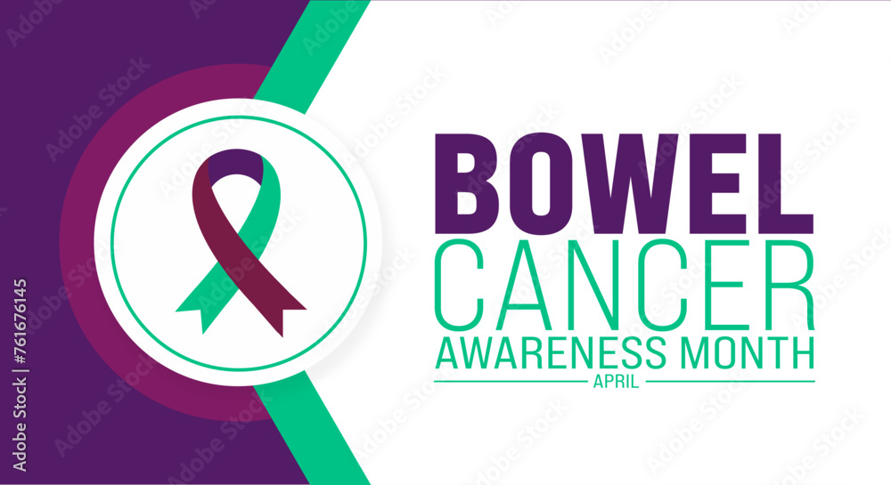 April is Bowel Cancer Awareness Month background template. Holiday concept. use to background, banner, placard, card, and poster design template with text inscription and standard color. vector April is Bowel Cancer Awareness Month background template. Holiday concept. use to background, banner, placard, card, and poster design template with text inscription and standard color. vector