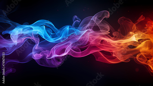 Colorful abstract smoke background