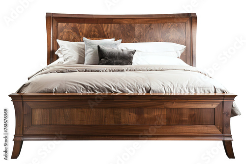 Luxurious Classic Bedroom Furniture on Transparent Background