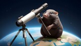 A Mole With A Telescope Exploring The World Above