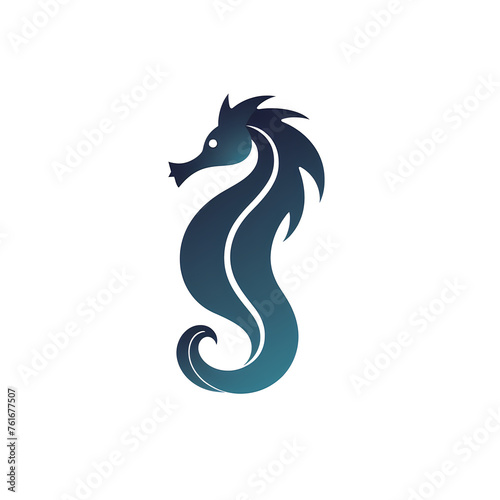 Seahorse Icon 2D Logo   No Background