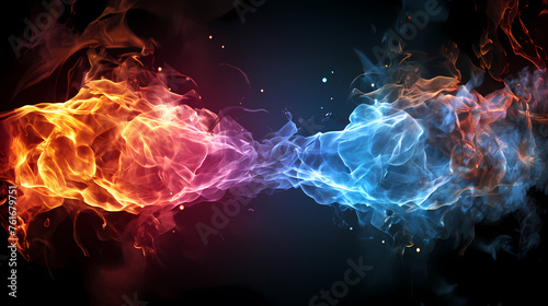 Colorful abstract smoke background