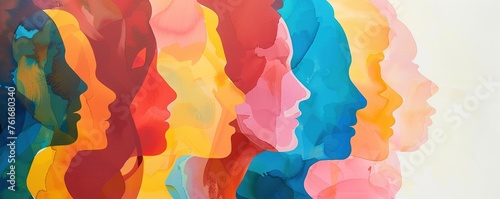 Extra-wide people Illustration of overlapping head profiles