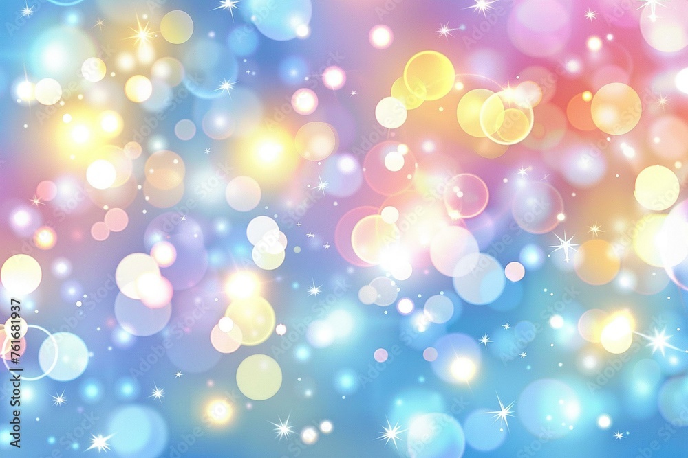 Ethereal Bokeh Background with a Pastel Color Palette