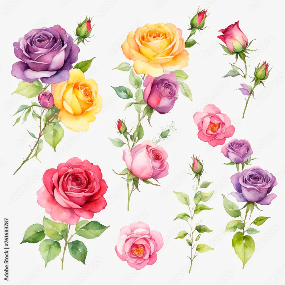 set of roses