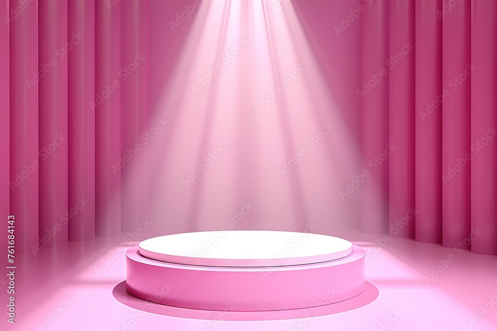 Abstract Scene Background Cylinder Podium on Pink Backdrop for Product Presentation, Cosmetic Display, and Stage Pedestal or Platform Abstract Scene Background Cylinder Podium on Pink Backdrop for Product Presentation, Cosmetic Display, and Stage Pedestal or Platform