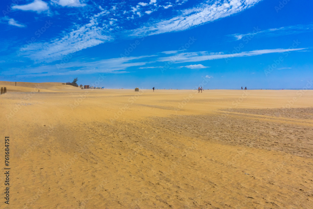 Dunes and Coastline of Maspalomas on Gran Canary Island Dunes and Coastline of Maspalomas on Gran Canary Island