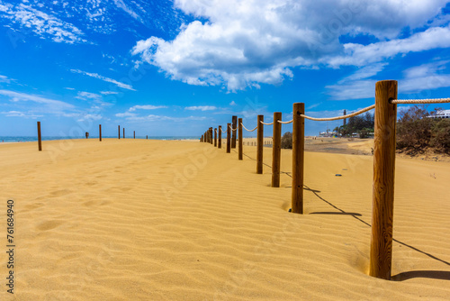 Dunes and Coastline of Maspalomas on Gran Canary Island © Sharidan